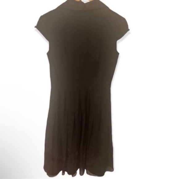 Adrianna Papell Black Collard Fit & Flare Dress - Picture 4 of 5